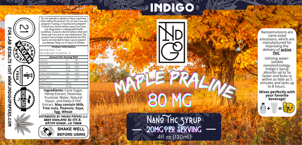 Holiday Edition 80mg THC Maple Praline Syrup