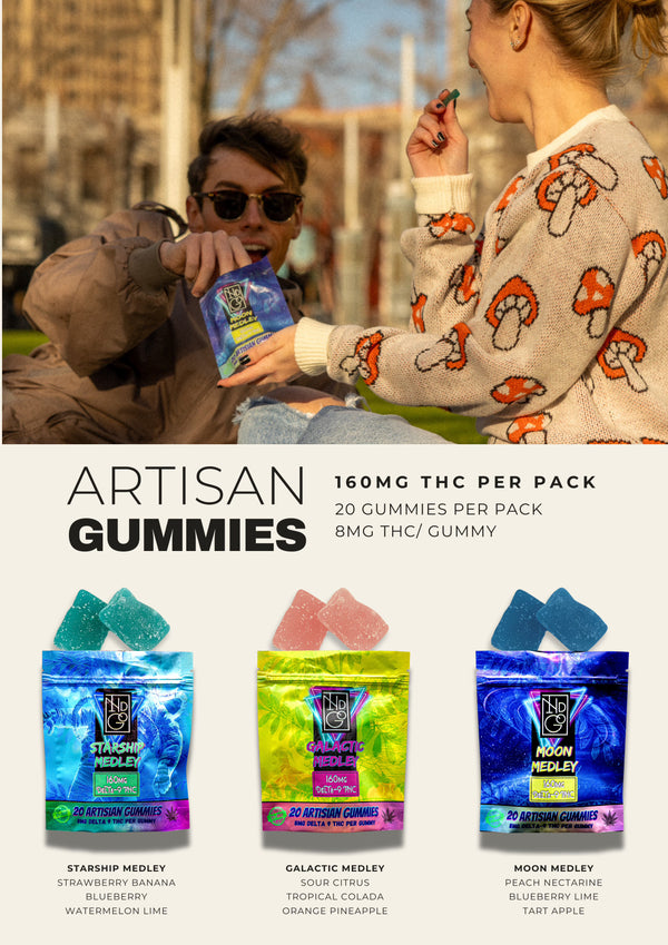 8mg Delta-9 THC Artisan Gummies- Wholesale